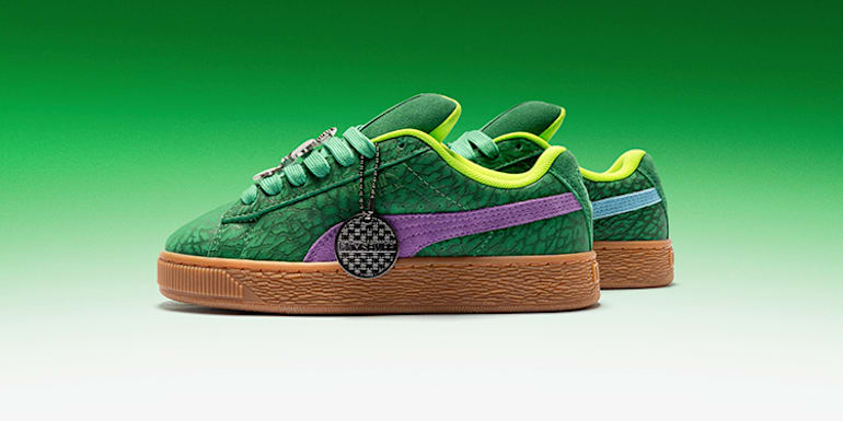 国内配送 PUMA SUEDE XL TMNT VINE/GUM PUMA x TMNT Suede XL 40130401 - Shiekh